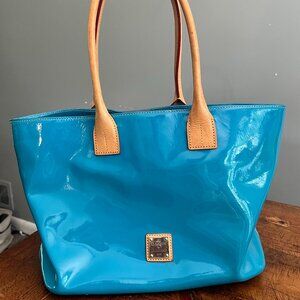 Dooney & Bourke - Patent Leather Turquoise Shoulder Bag